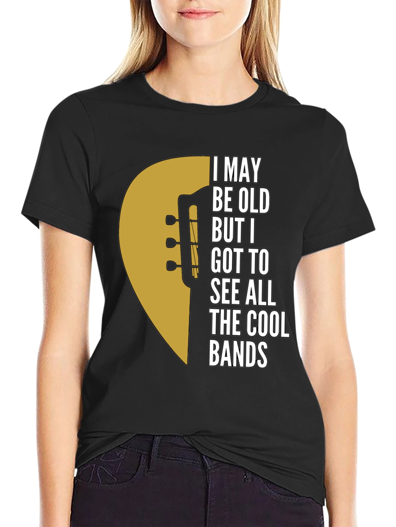 Cool Bands Guitar Graphic T-Shirt