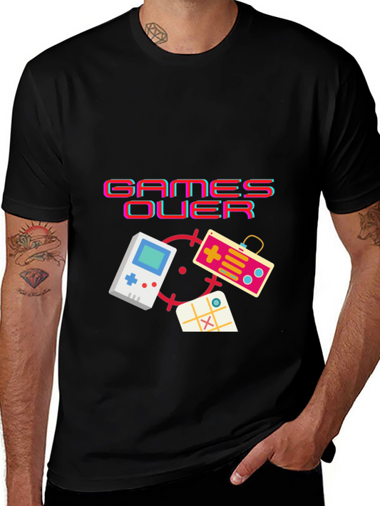 Retro Gamer T-Shirt - Games Over Design
