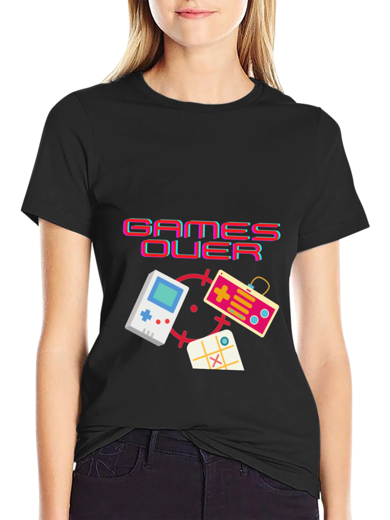 Retro Gamer T-Shirt - Games Over Design