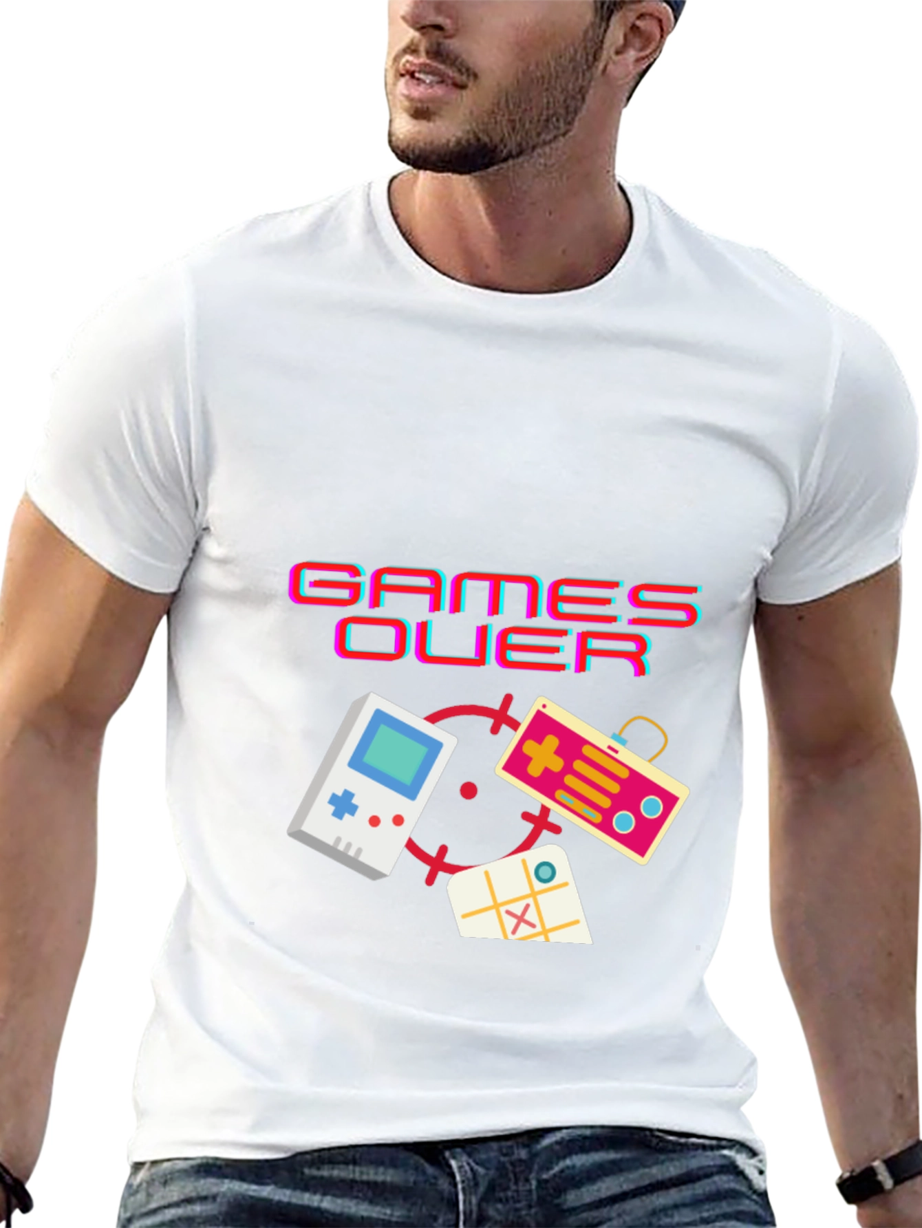 Retro Gamer T-Shirt - Games Over Design