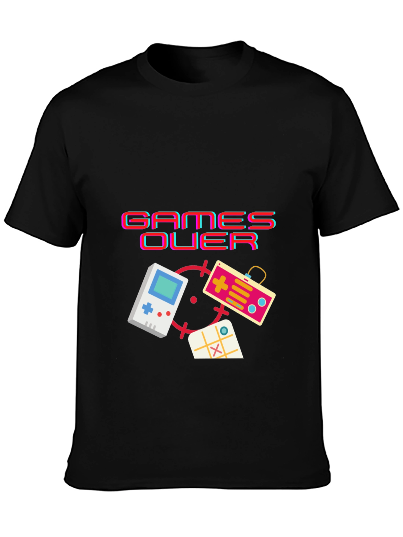 Retro Gamer T-Shirt - Games Over Design