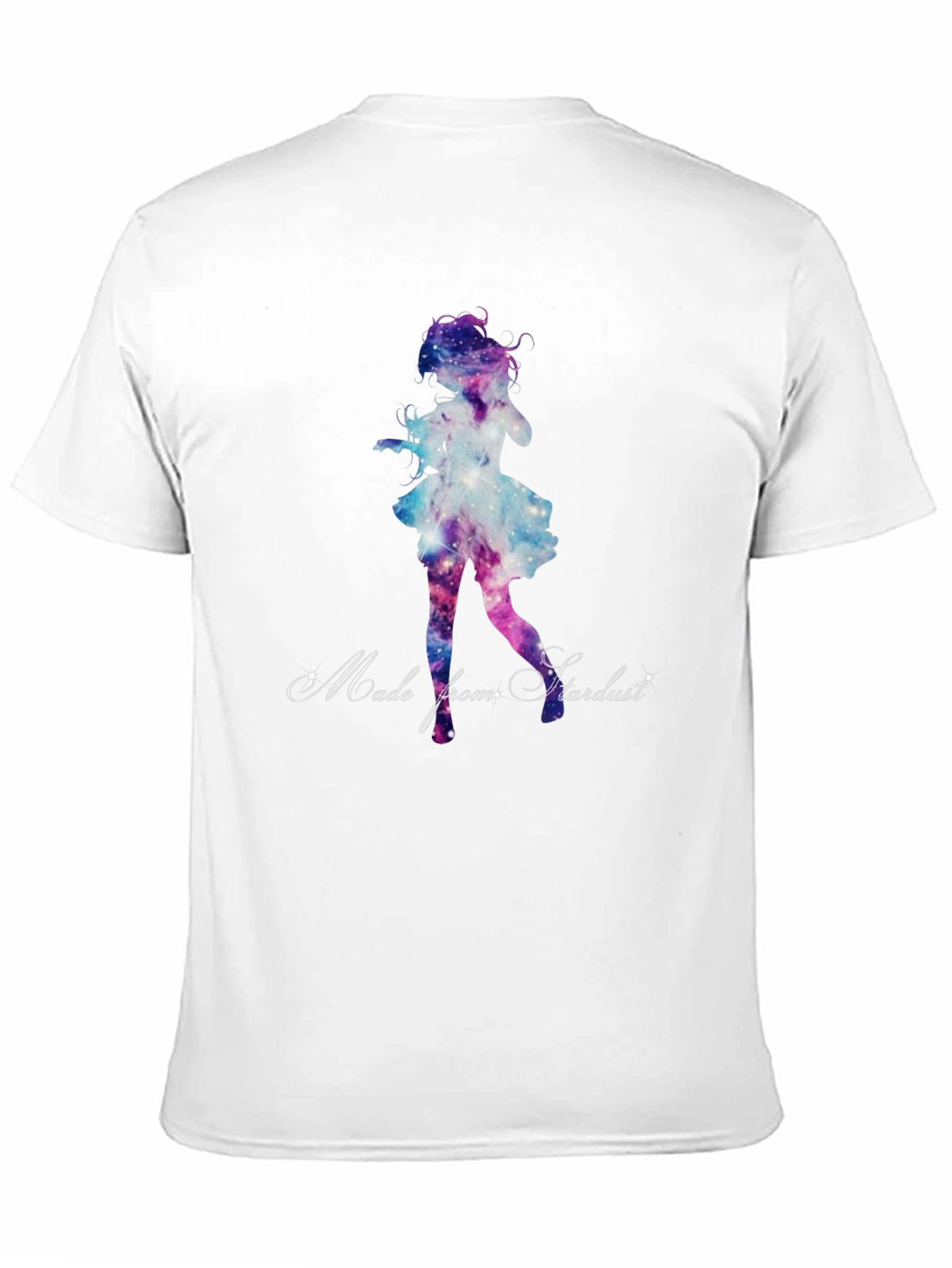 Galaxy Girl Graphic Tee - Stylish Black T-Shirt