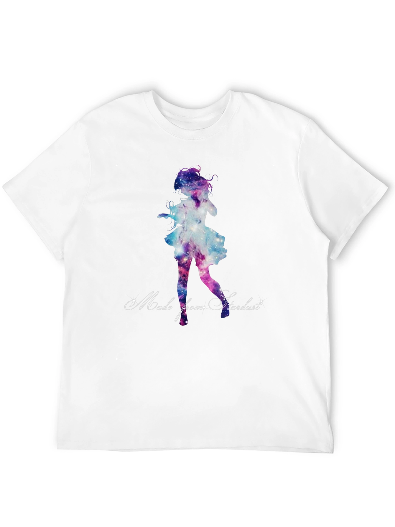 Galaxy Girl Graphic Tee - Stylish Black T-Shirt