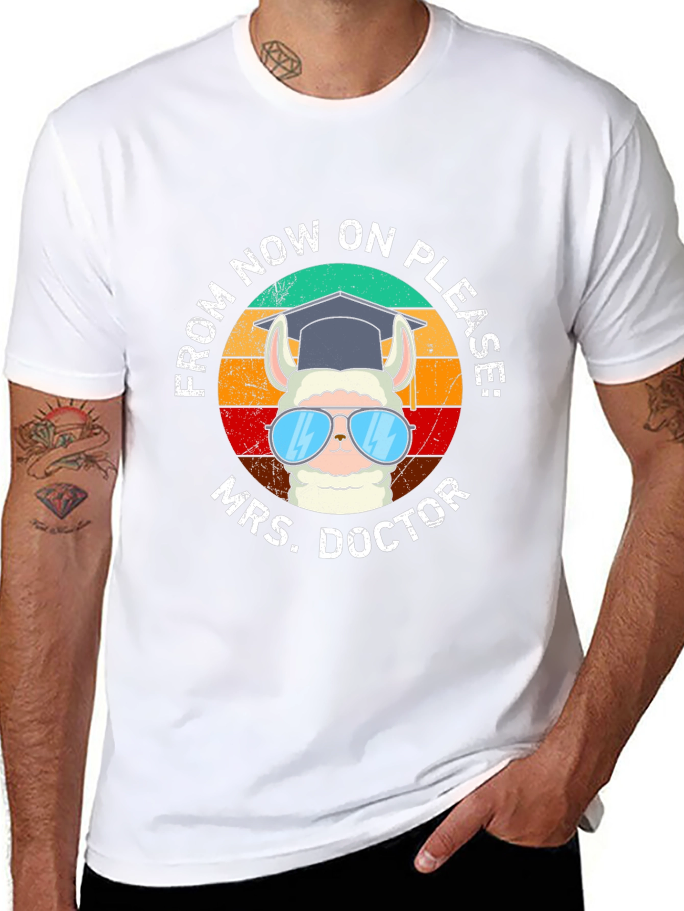 Mrs. Doctor Llama Graphic Tee