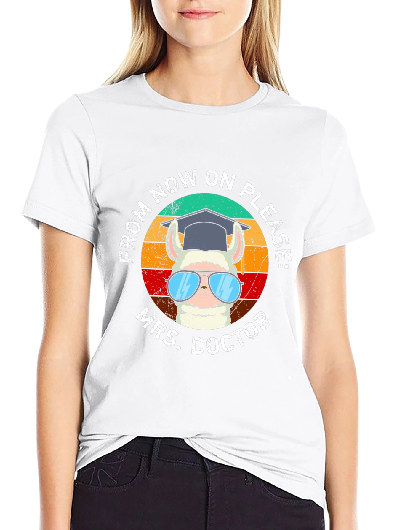 Mrs. Doctor Llama Graphic Tee