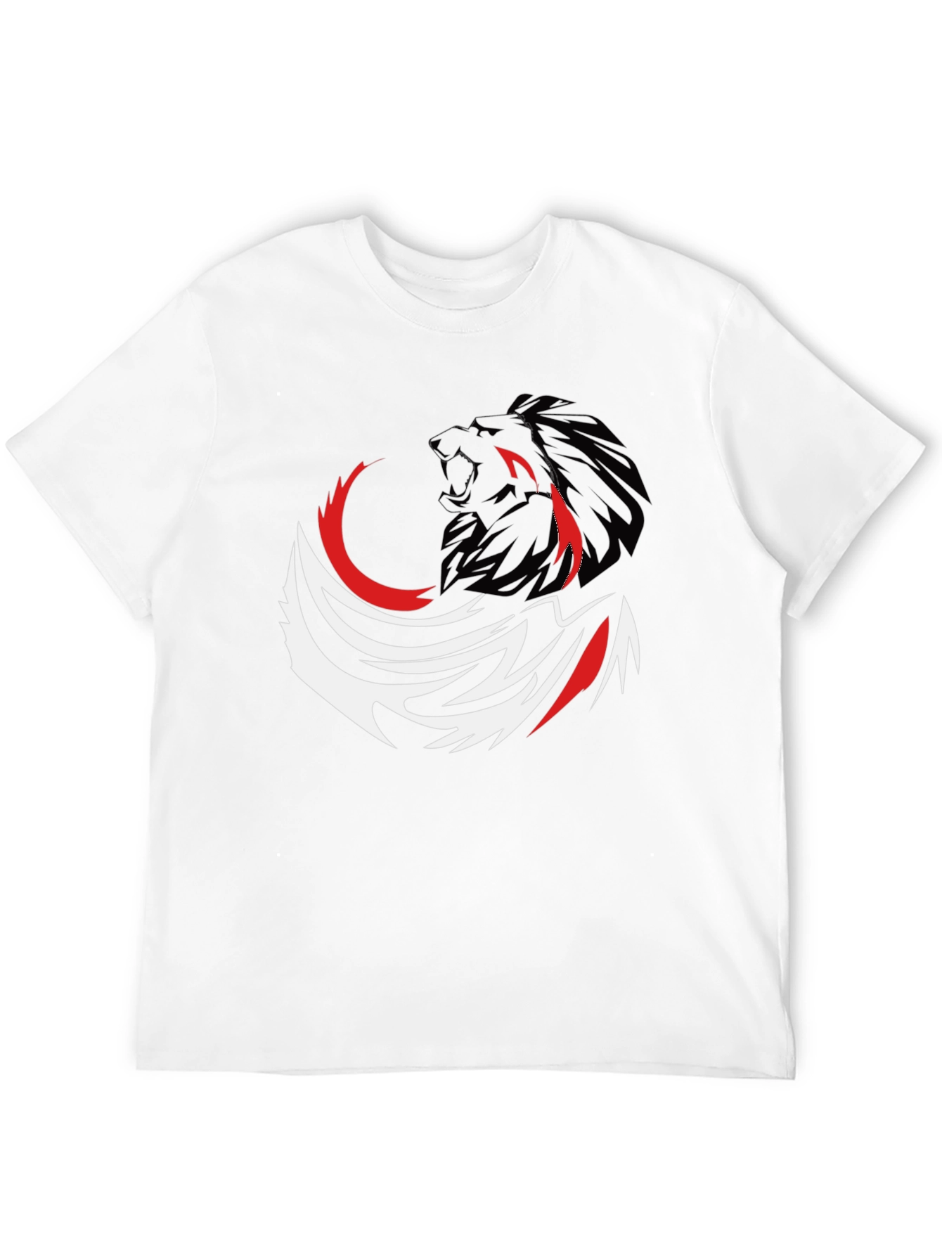 Lion Graphic Tee - Bold Black T-Shirt