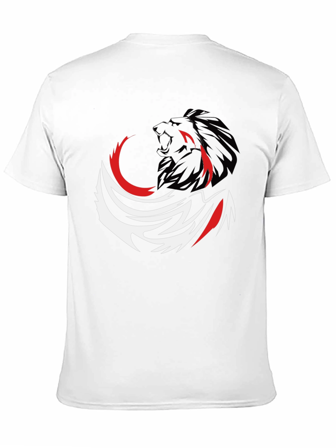 Lion Graphic Tee - Bold Black T-Shirt