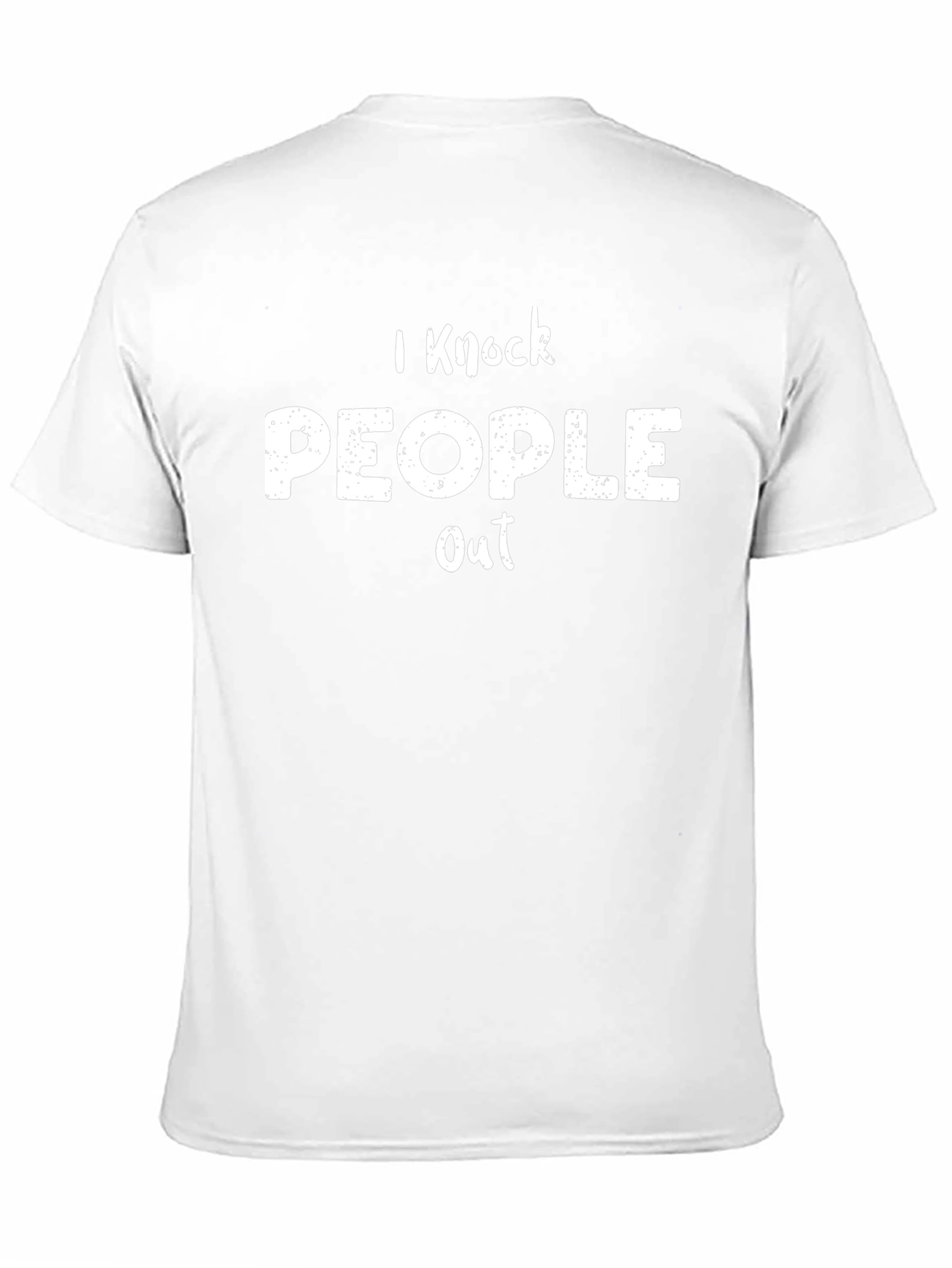 I Knock People Out Black T-Shirt