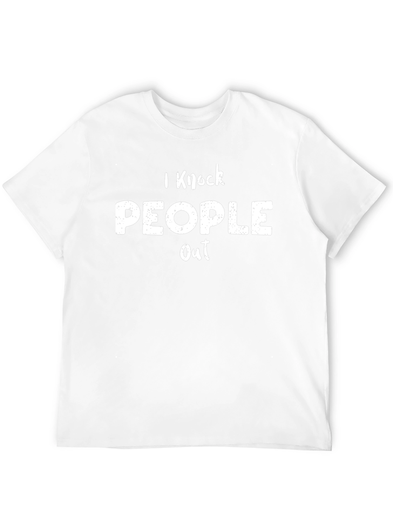 I Knock People Out Black T-Shirt