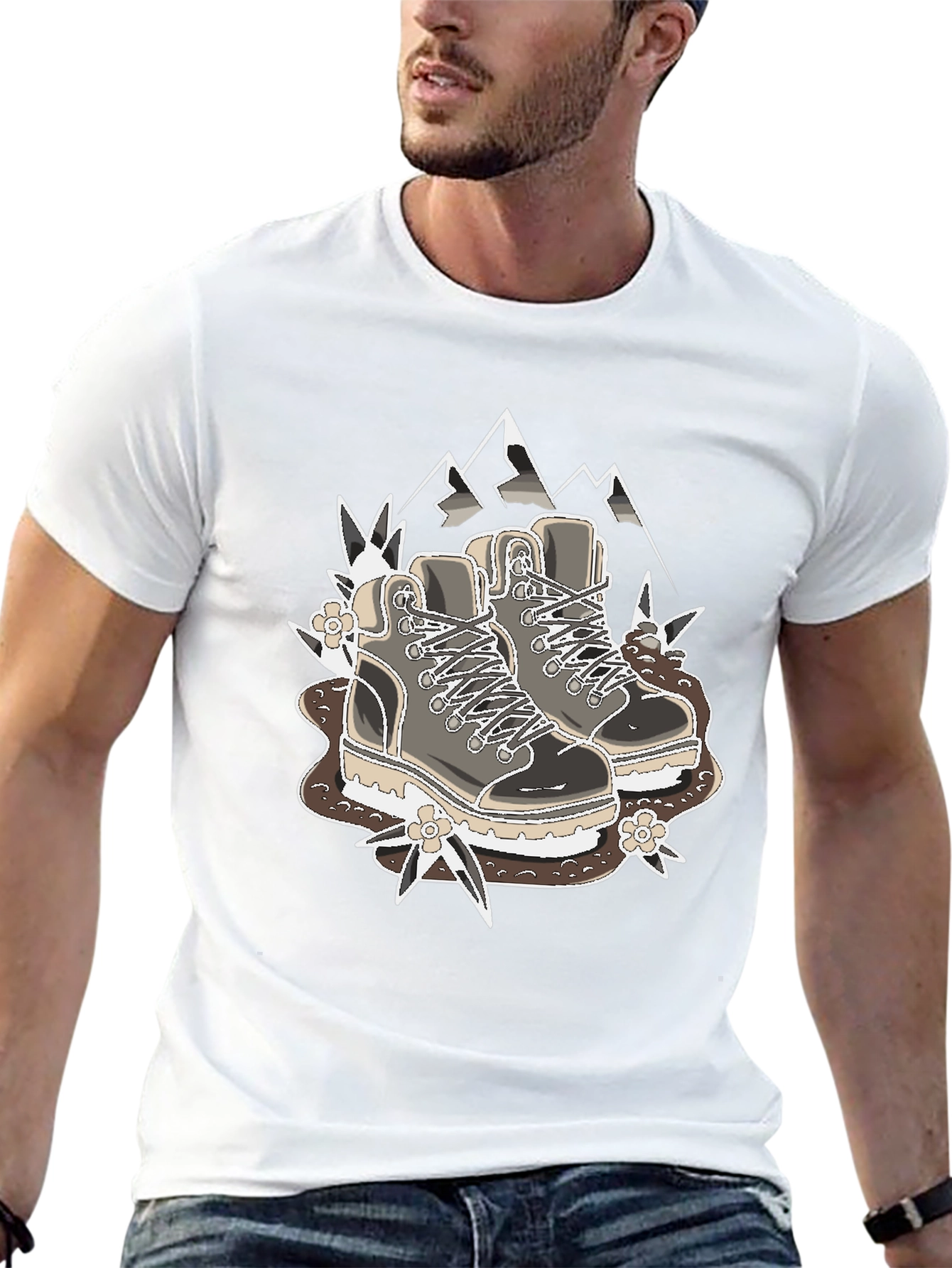 Hiking Boots Graphic T-Shirt - Outdoor Adventure Tee