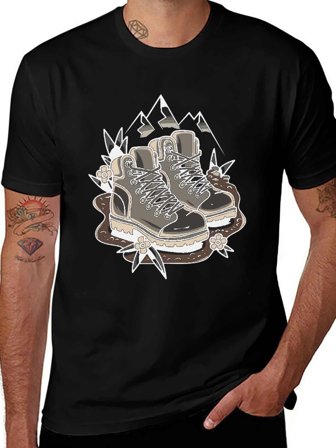 Hiking Boots Graphic T-Shirt - Outdoor Adventure Tee