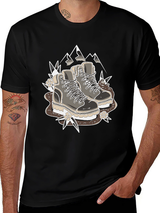 Hiking Boots Graphic T-Shirt - Outdoor Adventure Tee