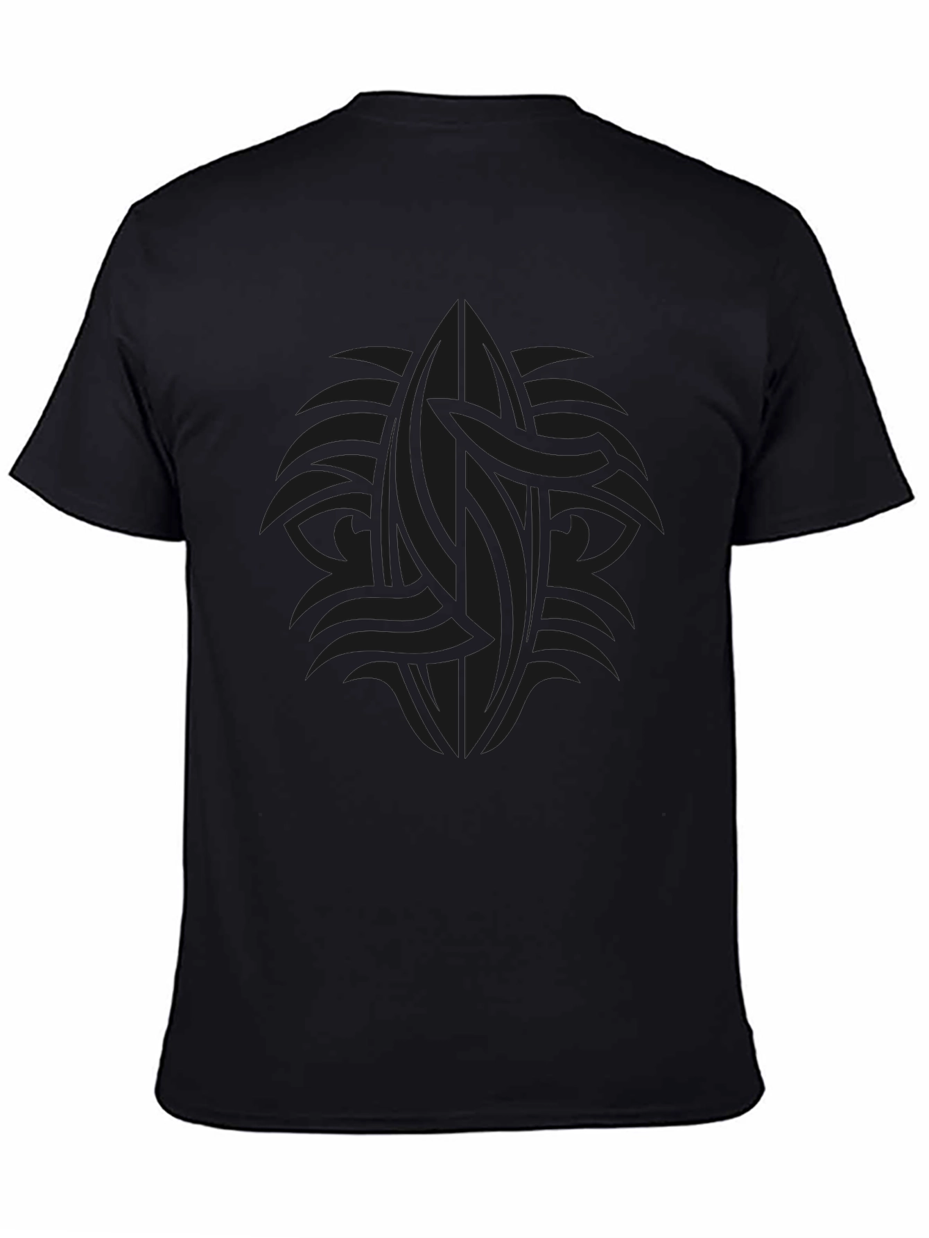 Dark Tribal Graphic Tee - Mens Casual Style
