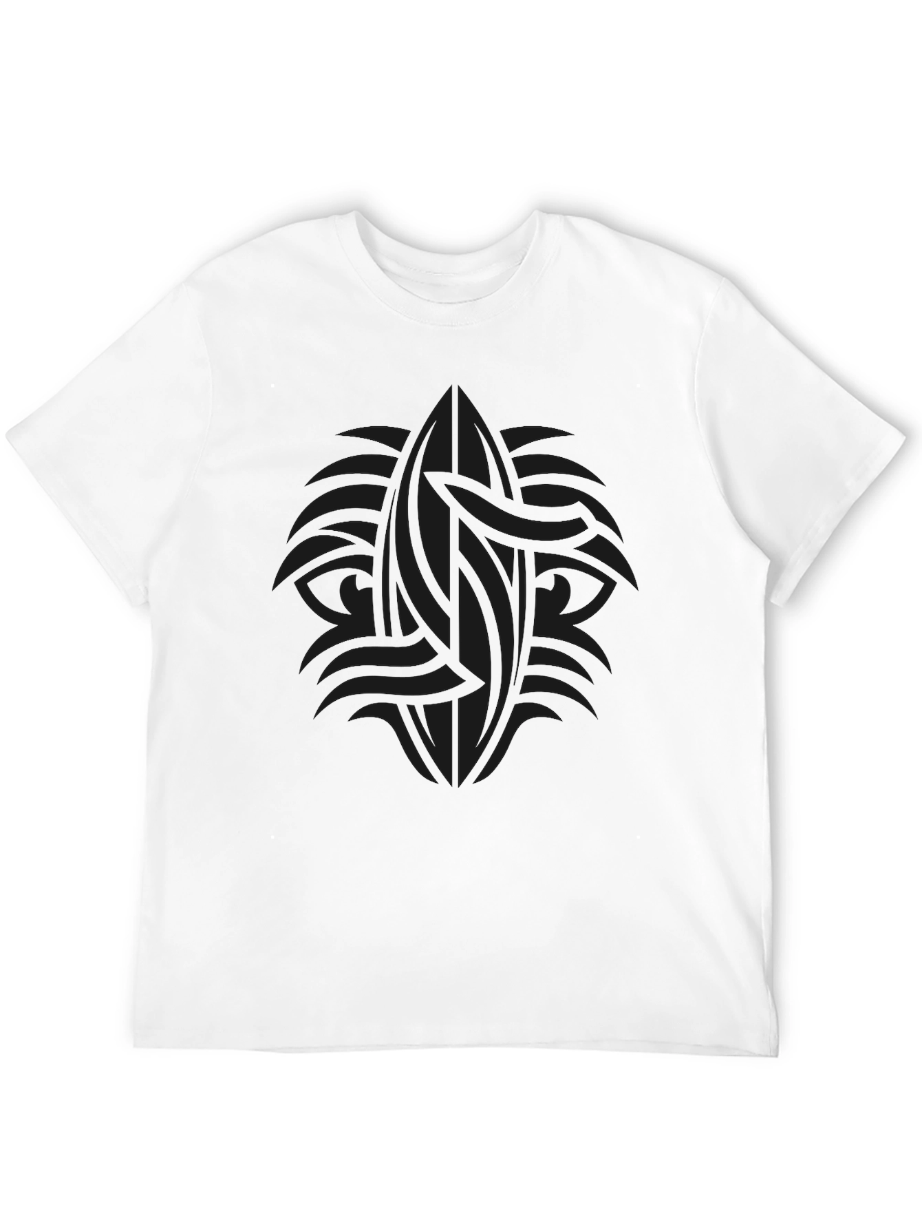 Dark Tribal Graphic Tee - Mens Casual Style