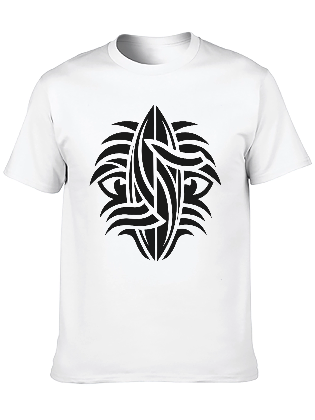 Dark Tribal Graphic Tee - Mens Casual Style