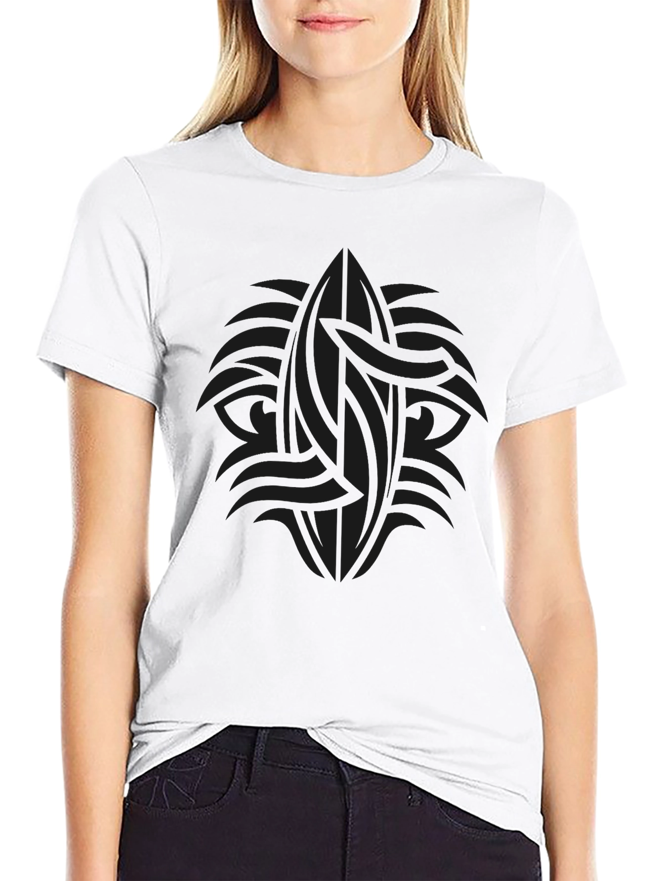 Dark Tribal Graphic Tee - Mens Casual Style