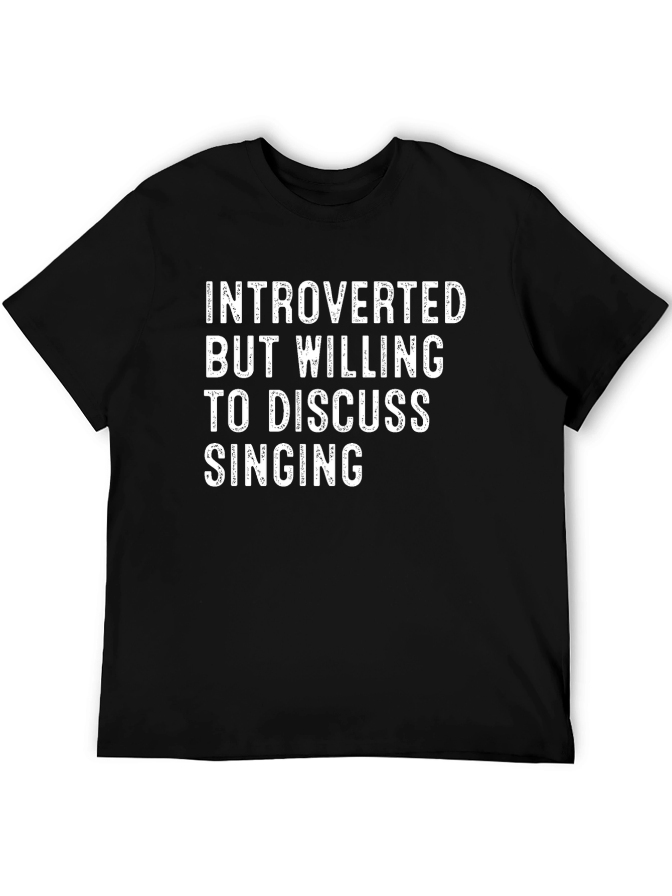 Introverted Singing T-Shirt Funny Singer Tee
