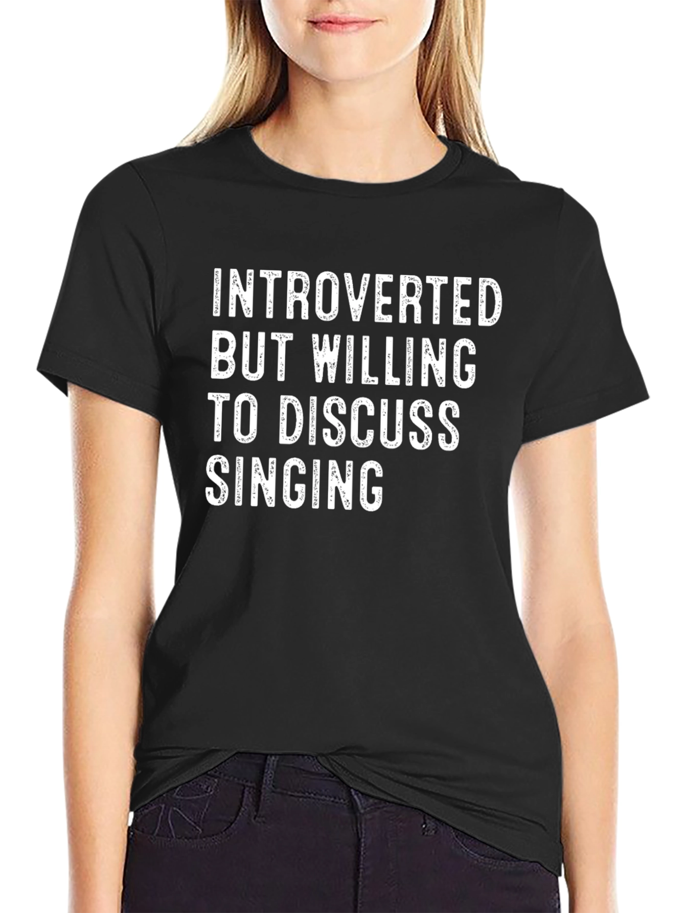 Introverted Singing T-Shirt Funny Singer Tee