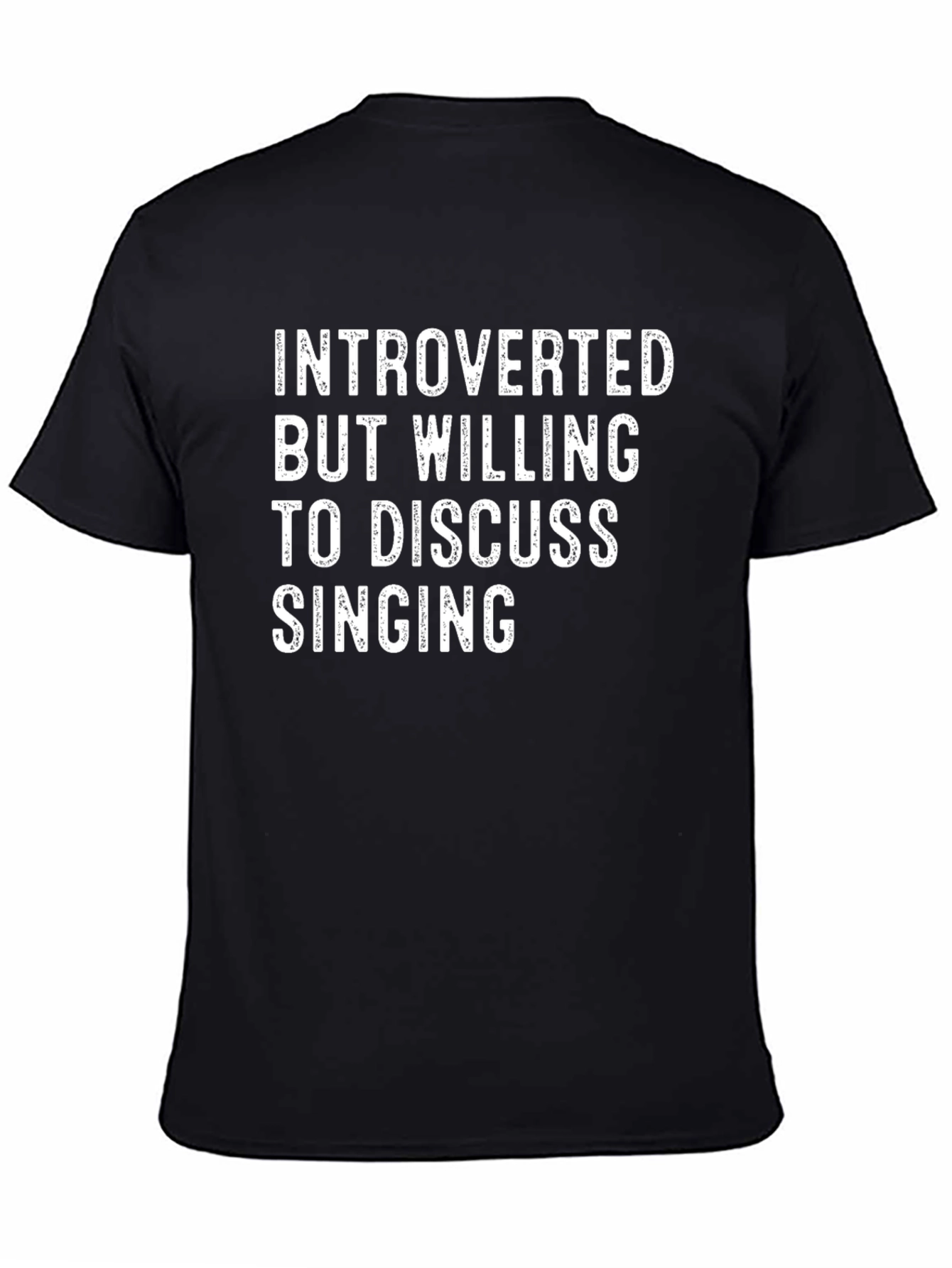 Introverted Singing T-Shirt Funny Singer Tee