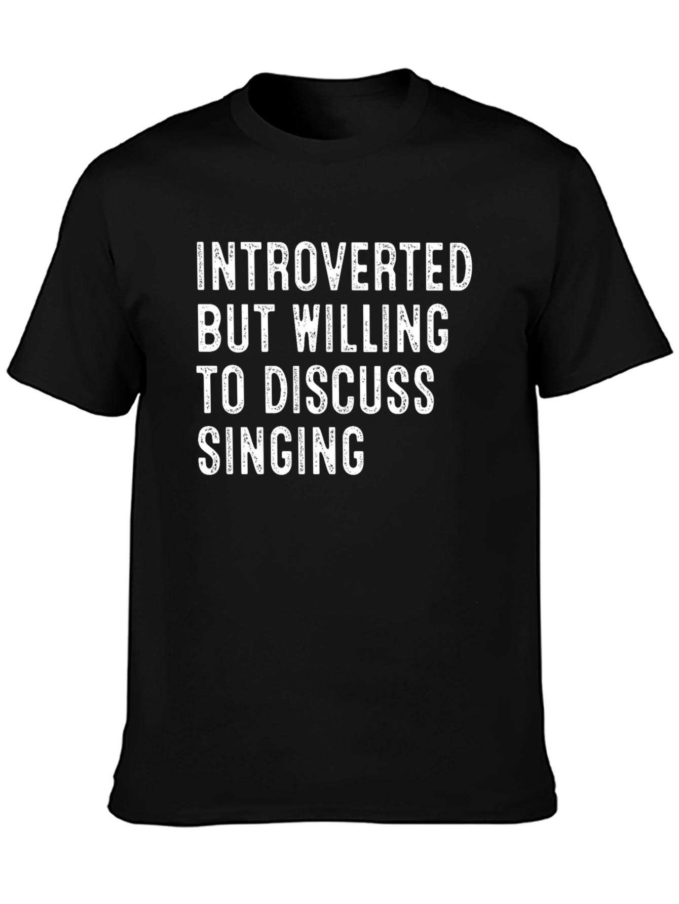 Introverted Singing T-Shirt Funny Singer Tee