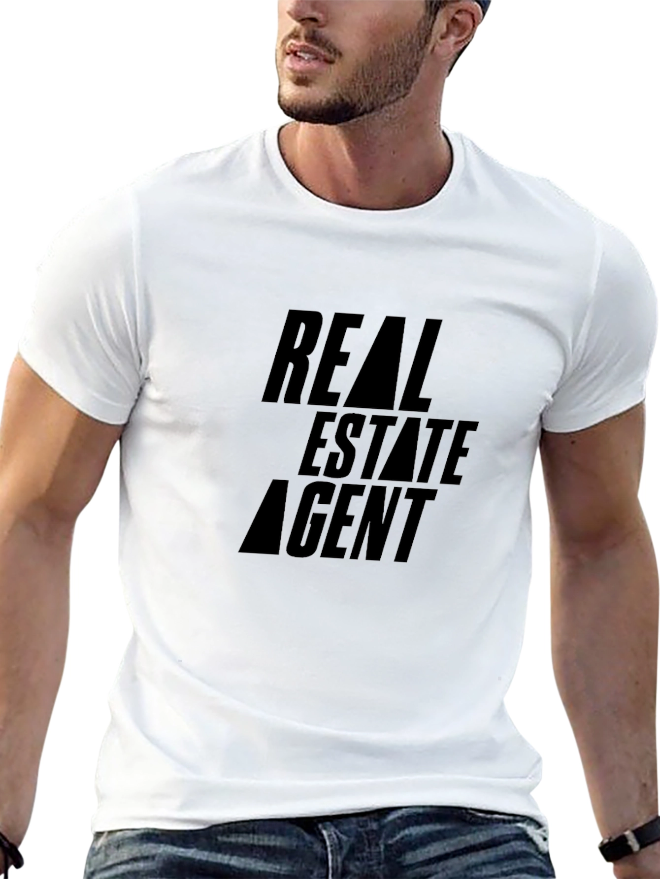 Real Estate Agent Graphic Tee - Classic Black T-Shirt