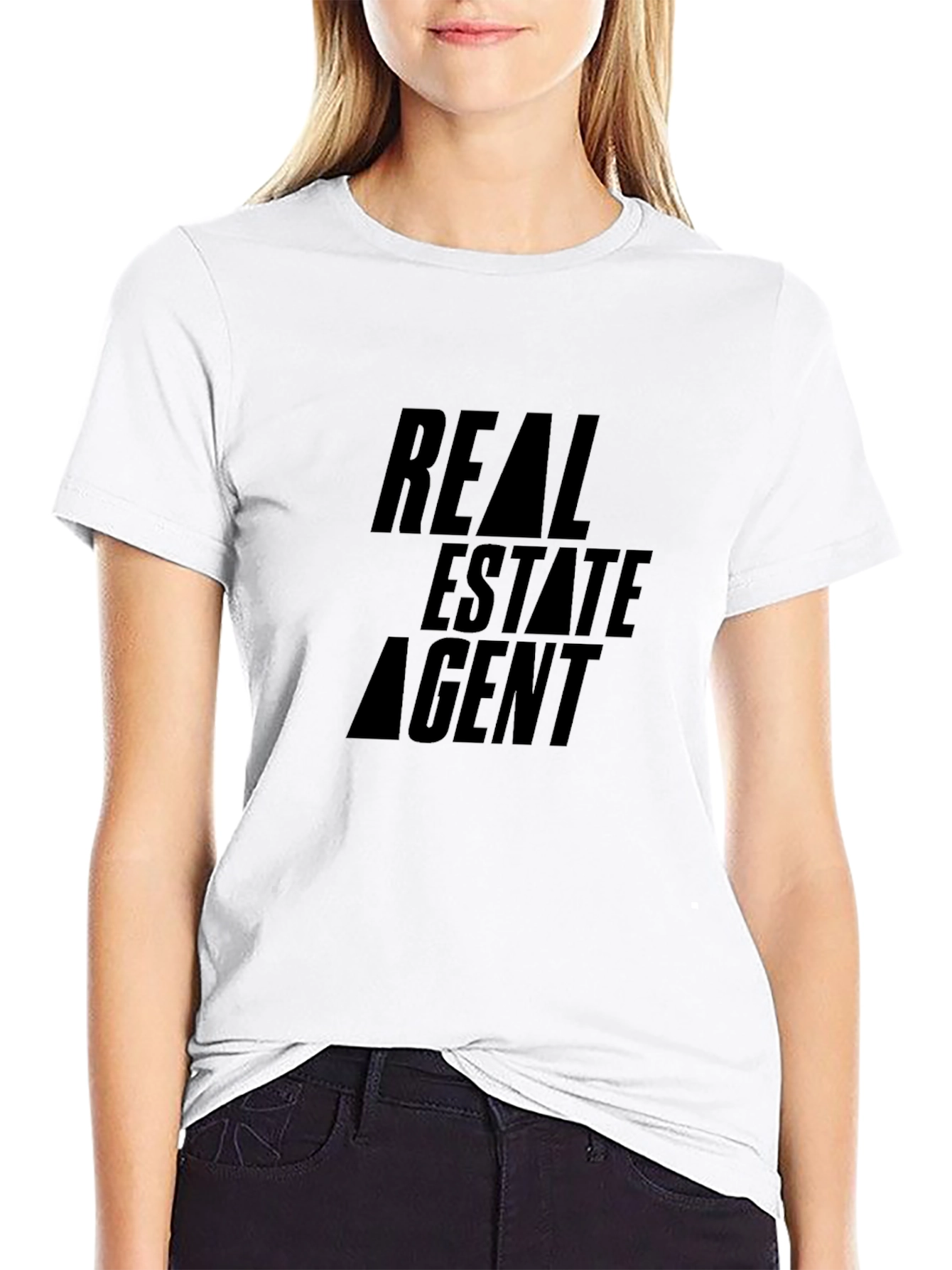 Real Estate Agent Graphic Tee - Classic Black T-Shirt