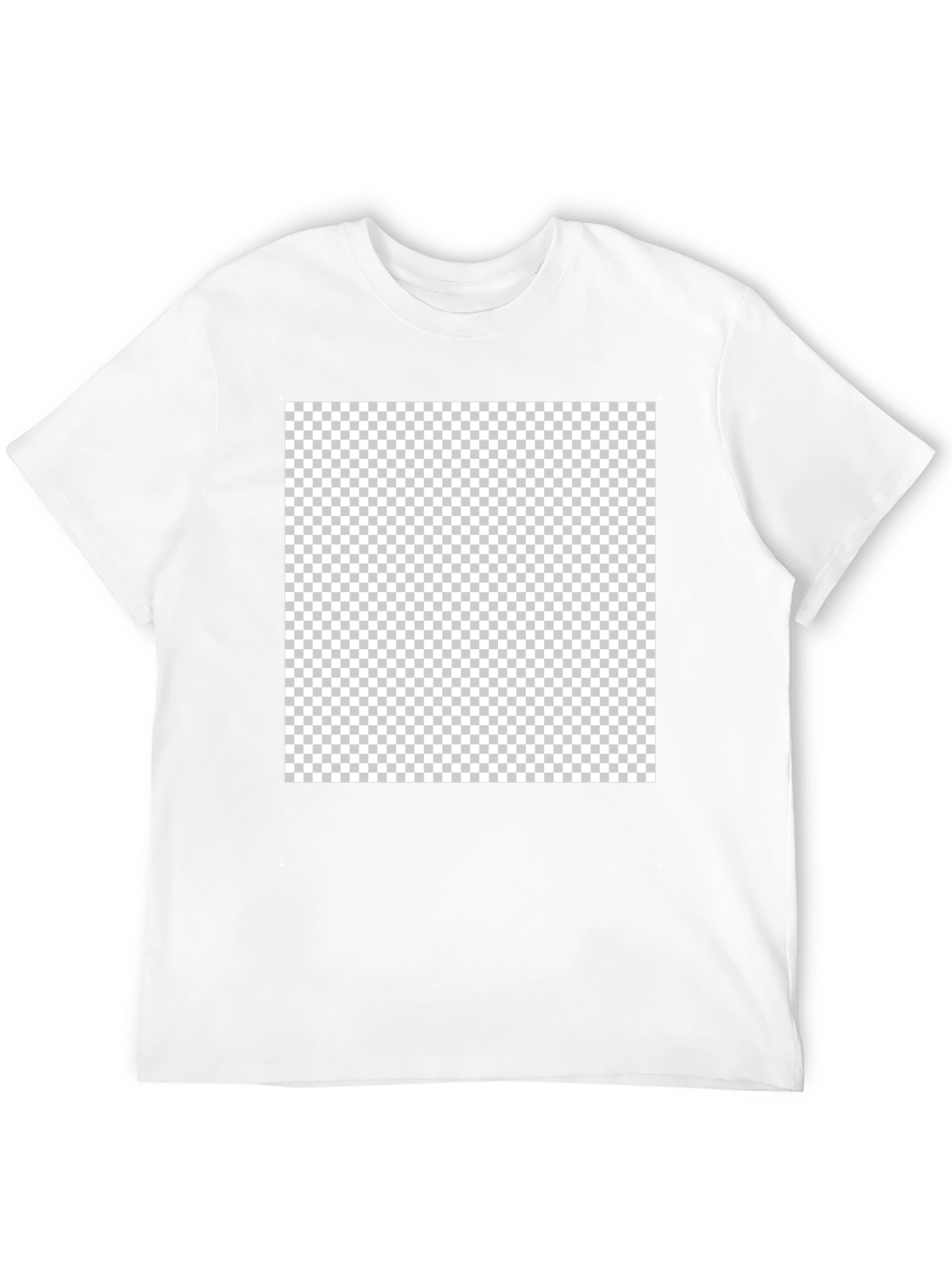 Blank Black Crew Neck T-Shirt - Customizable Design Ready