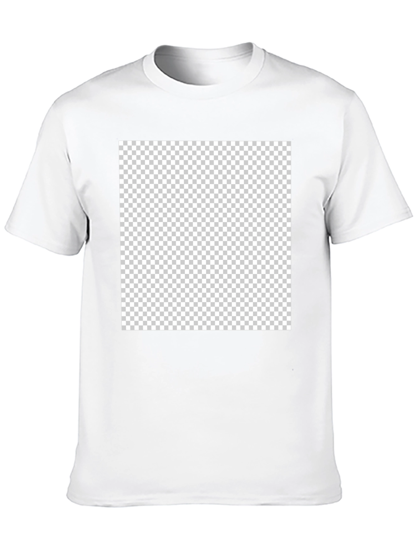 Blank Black Crew Neck T-Shirt - Customizable Design Ready