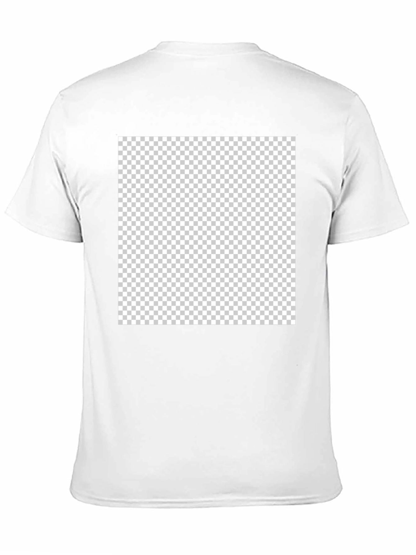 Blank Black Crew Neck T-Shirt - Customizable Design Ready