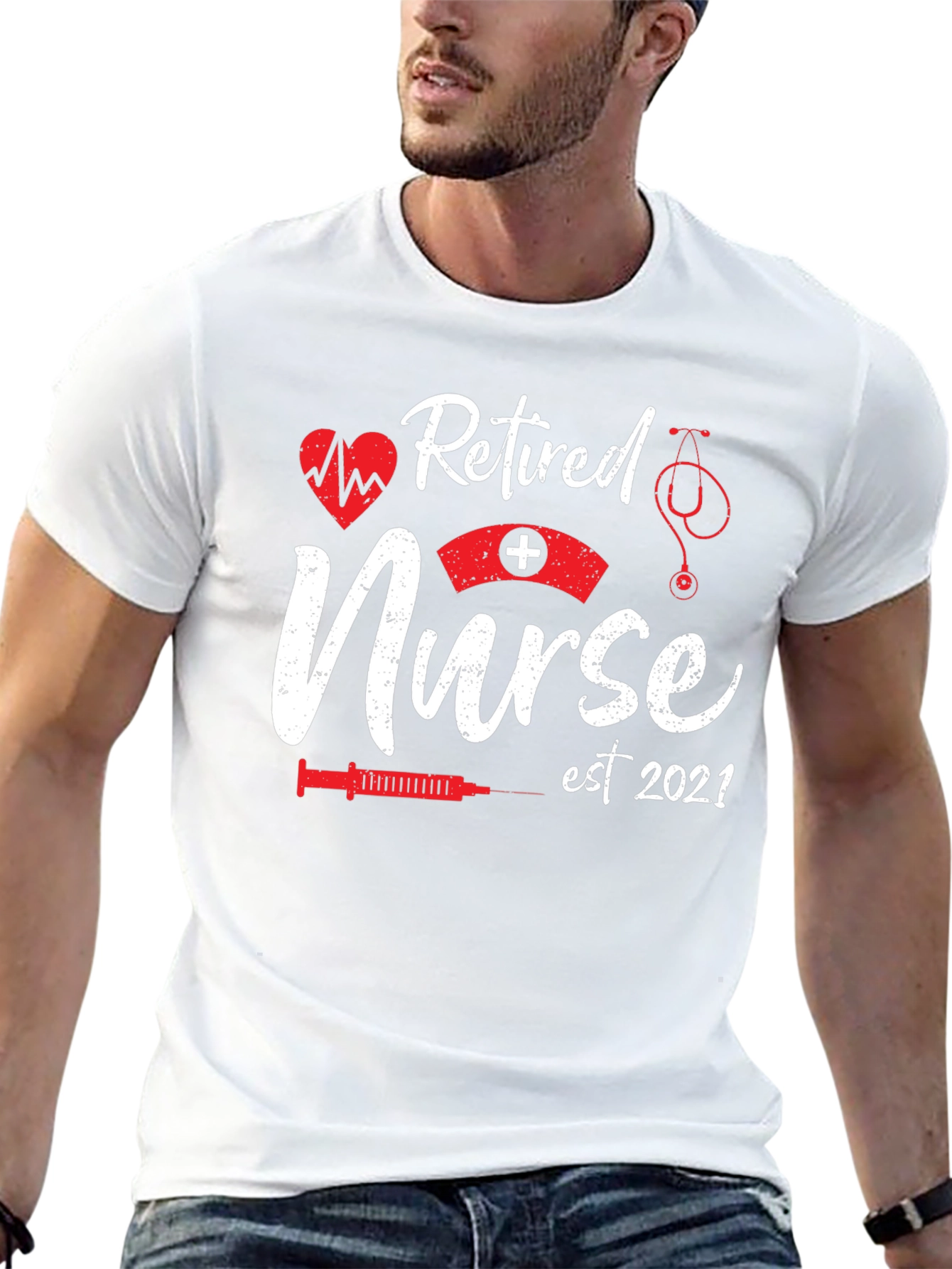 Retired Nurse Est 2021 Graphic T-Shirt