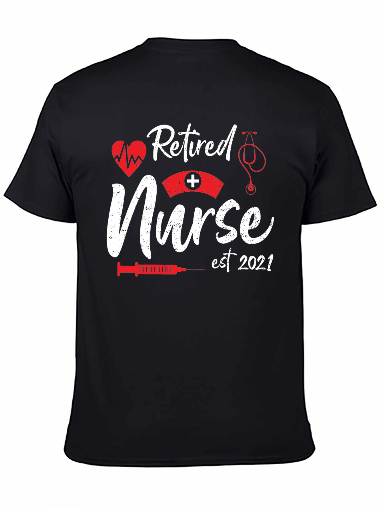 Retired Nurse Est 2021 Graphic T-Shirt