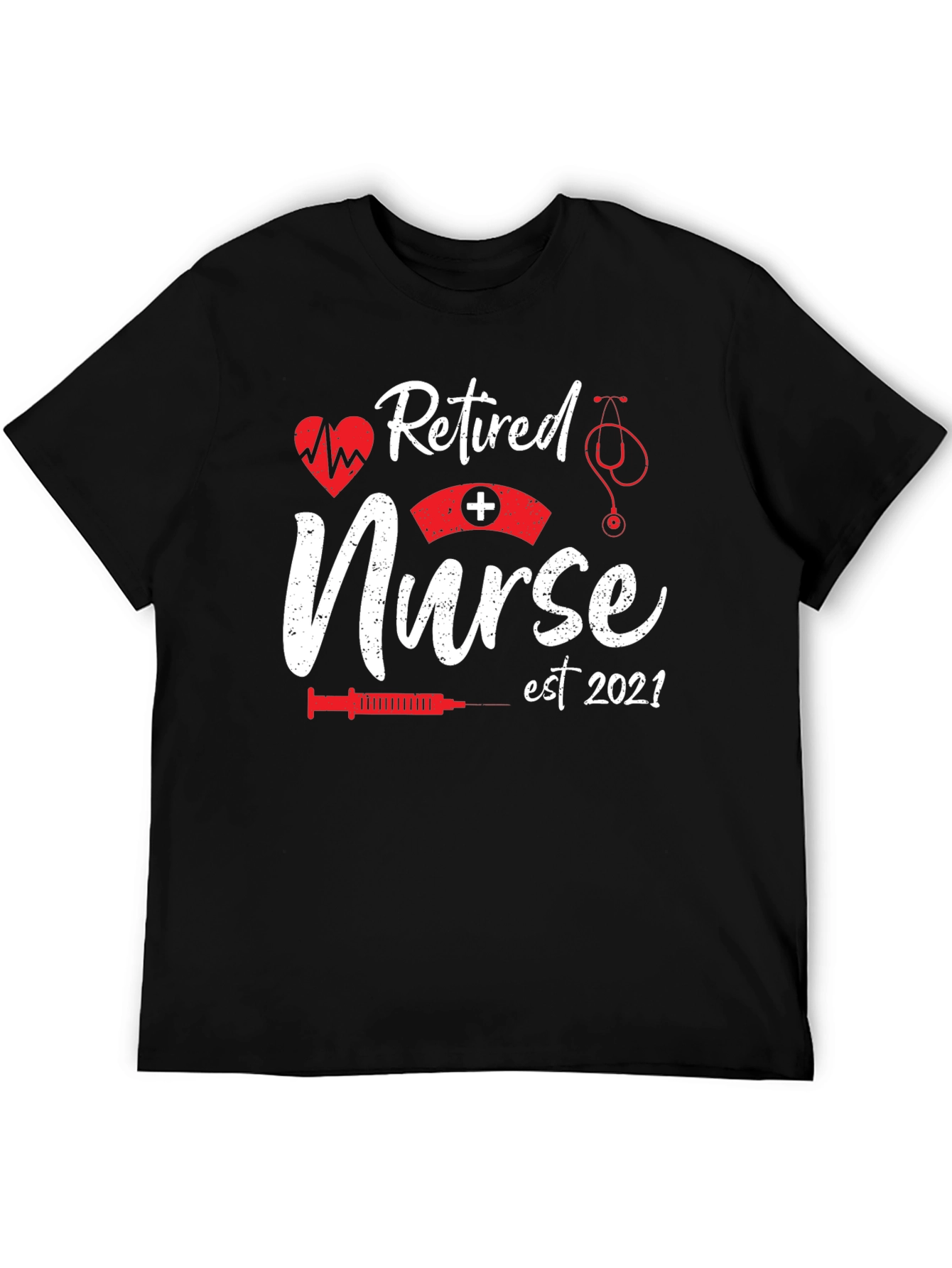 Retired Nurse Est 2021 Graphic T-Shirt