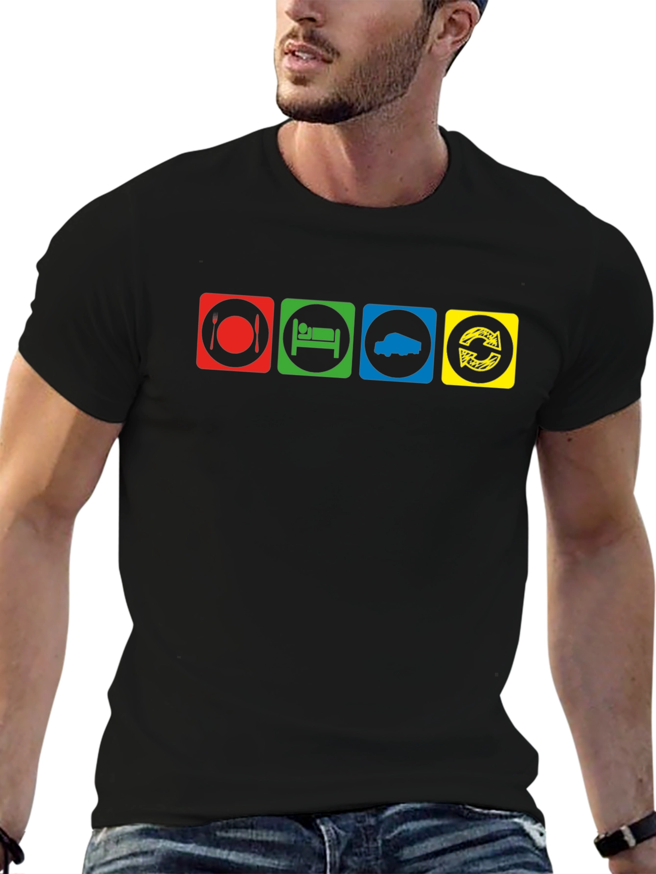 Eat Sleep Truck Repeat T-Shirt