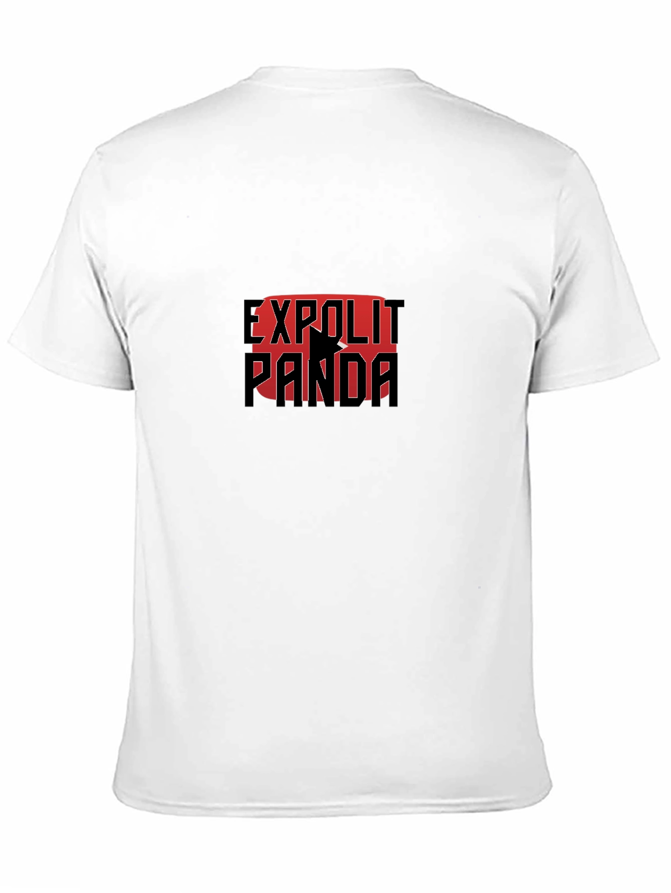 Exploit Panda Black T-Shirt Graphic Print