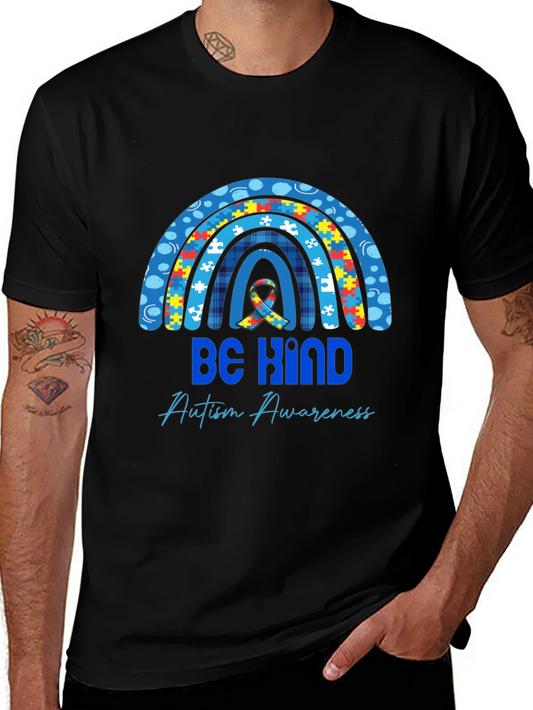 Be Kind Autism Awareness Rainbow T-Shirt