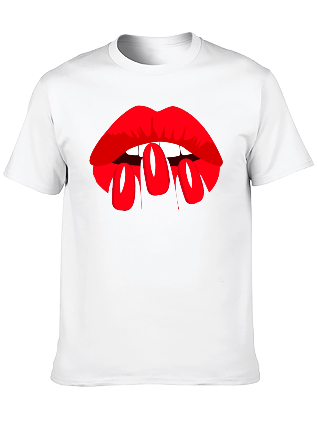 Lip Service Graphic Tee - Bold Black T-Shirt