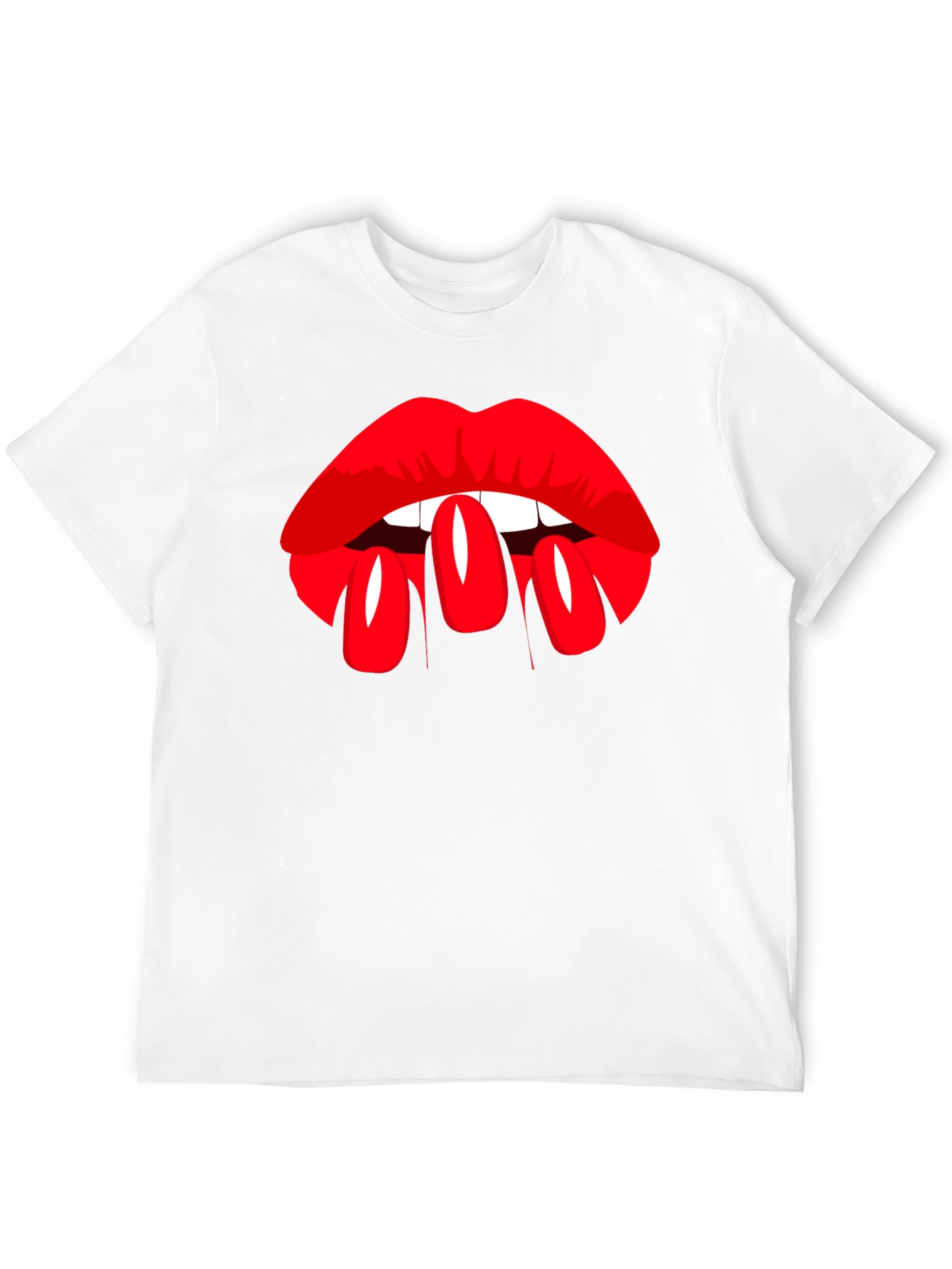 Lip Service Graphic Tee - Bold Black T-Shirt
