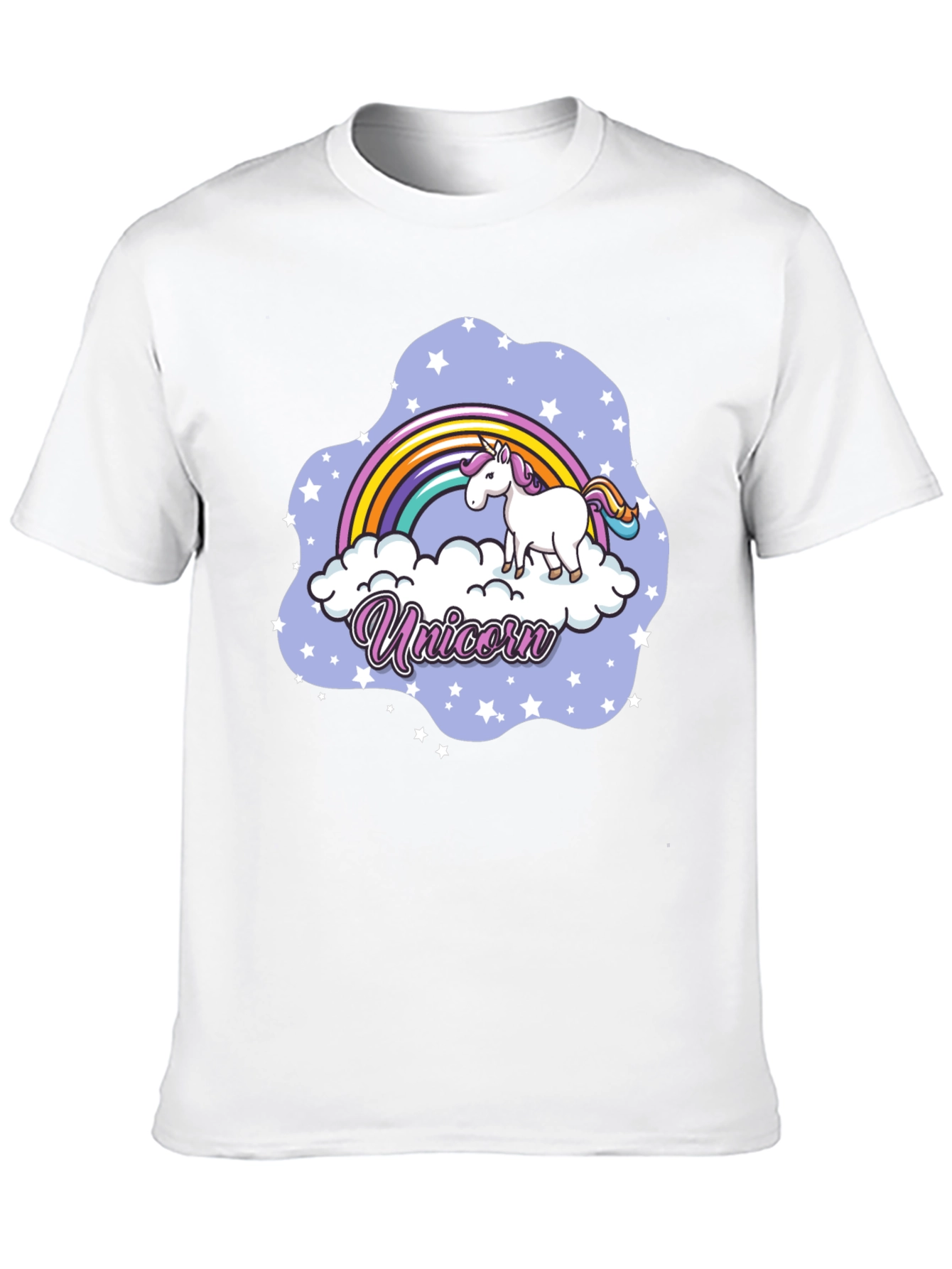 Unicorn Rainbow Cloud Graphic T-Shirt