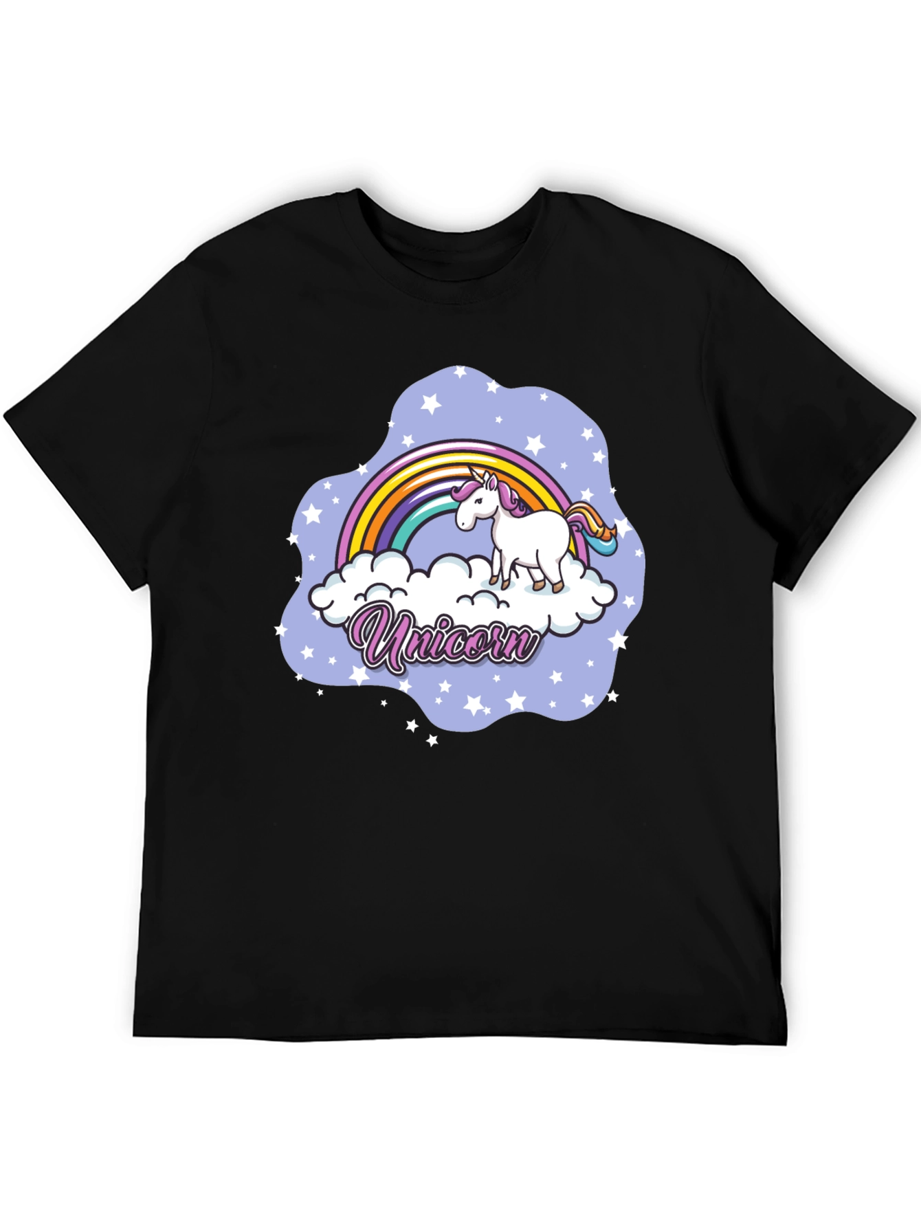 Unicorn Rainbow Cloud Graphic T-Shirt