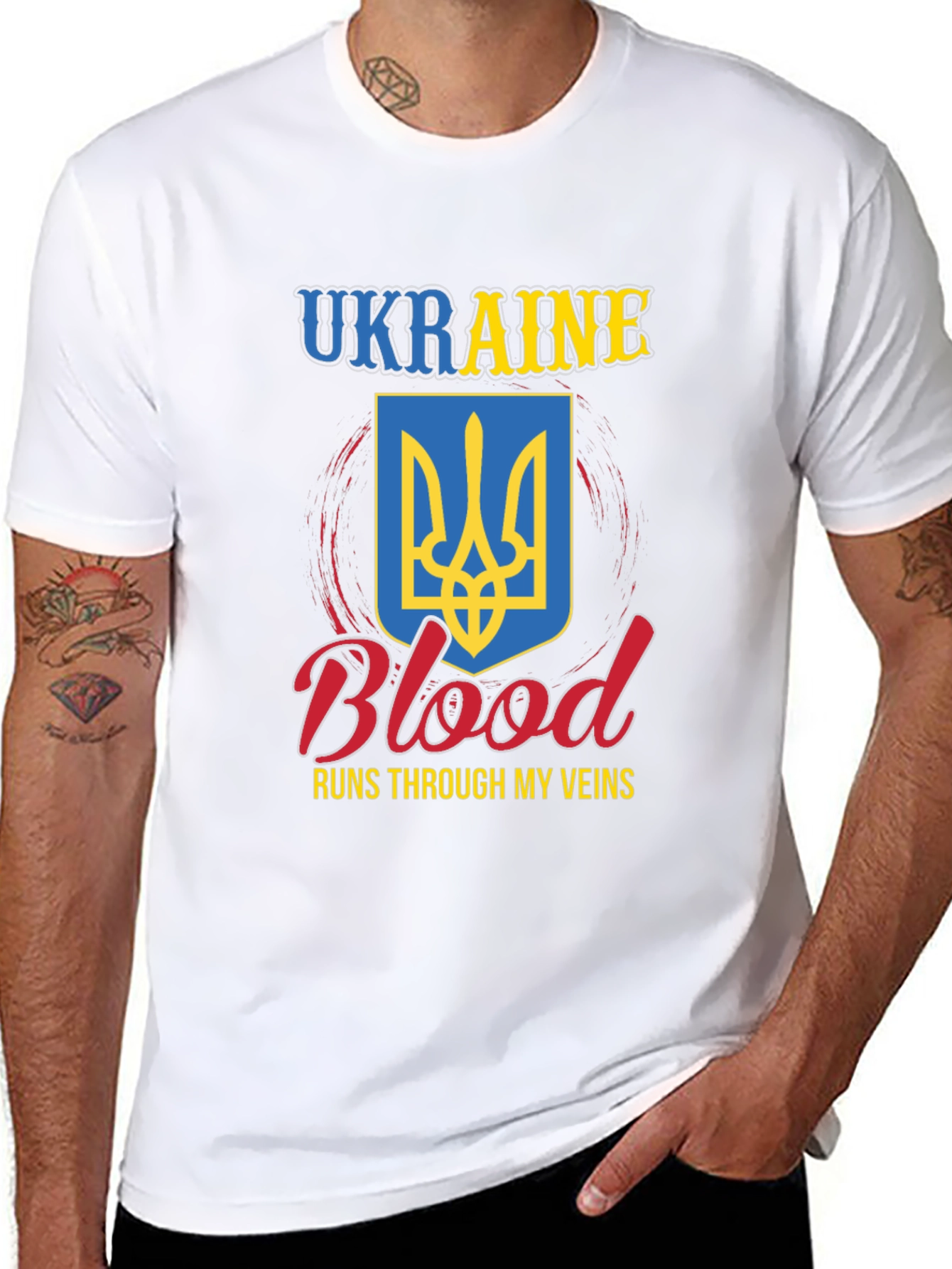 Ukraine Blood Runs Through My Veins T-Shirt