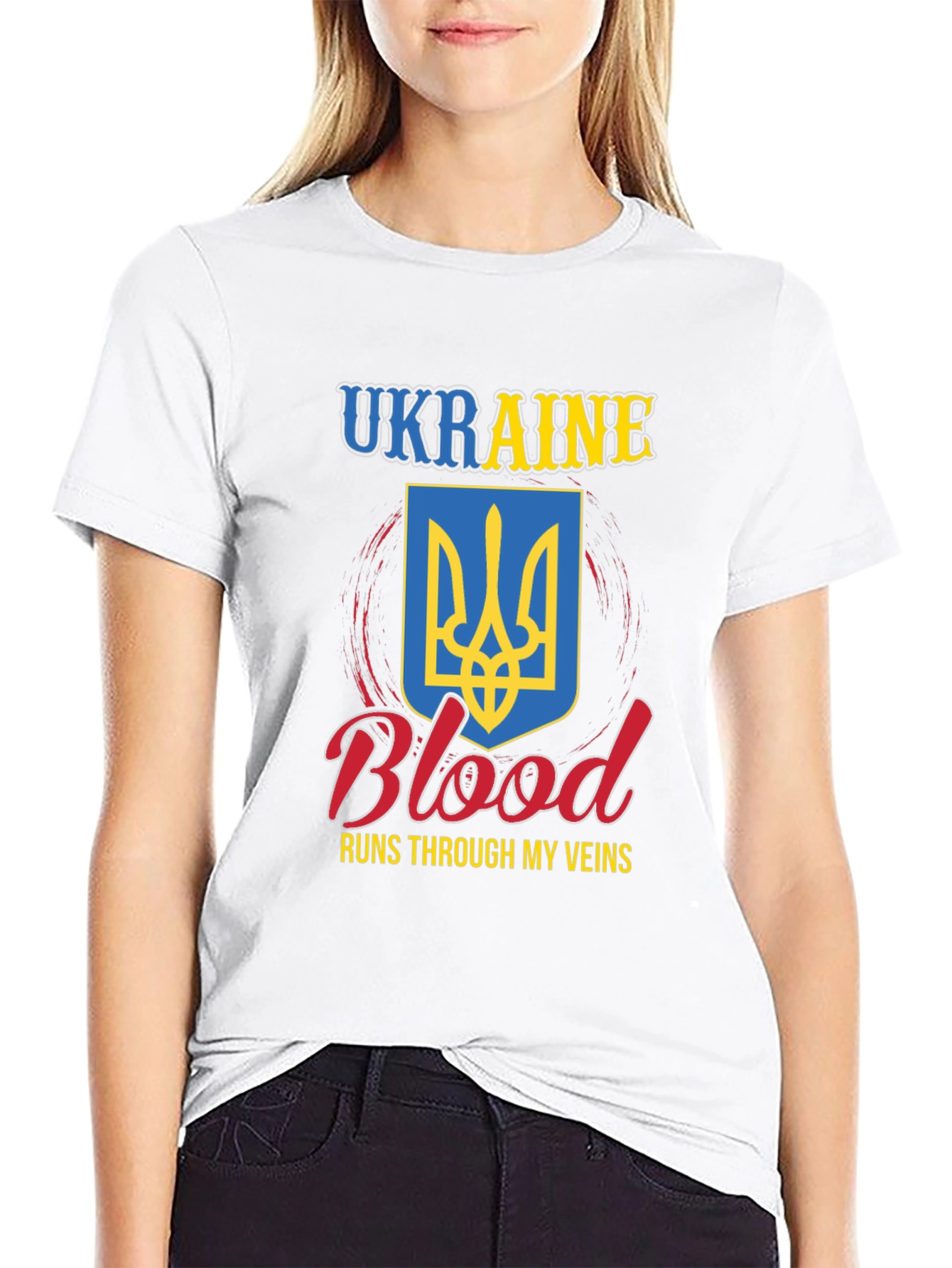 Ukraine Blood Runs Through My Veins T-Shirt