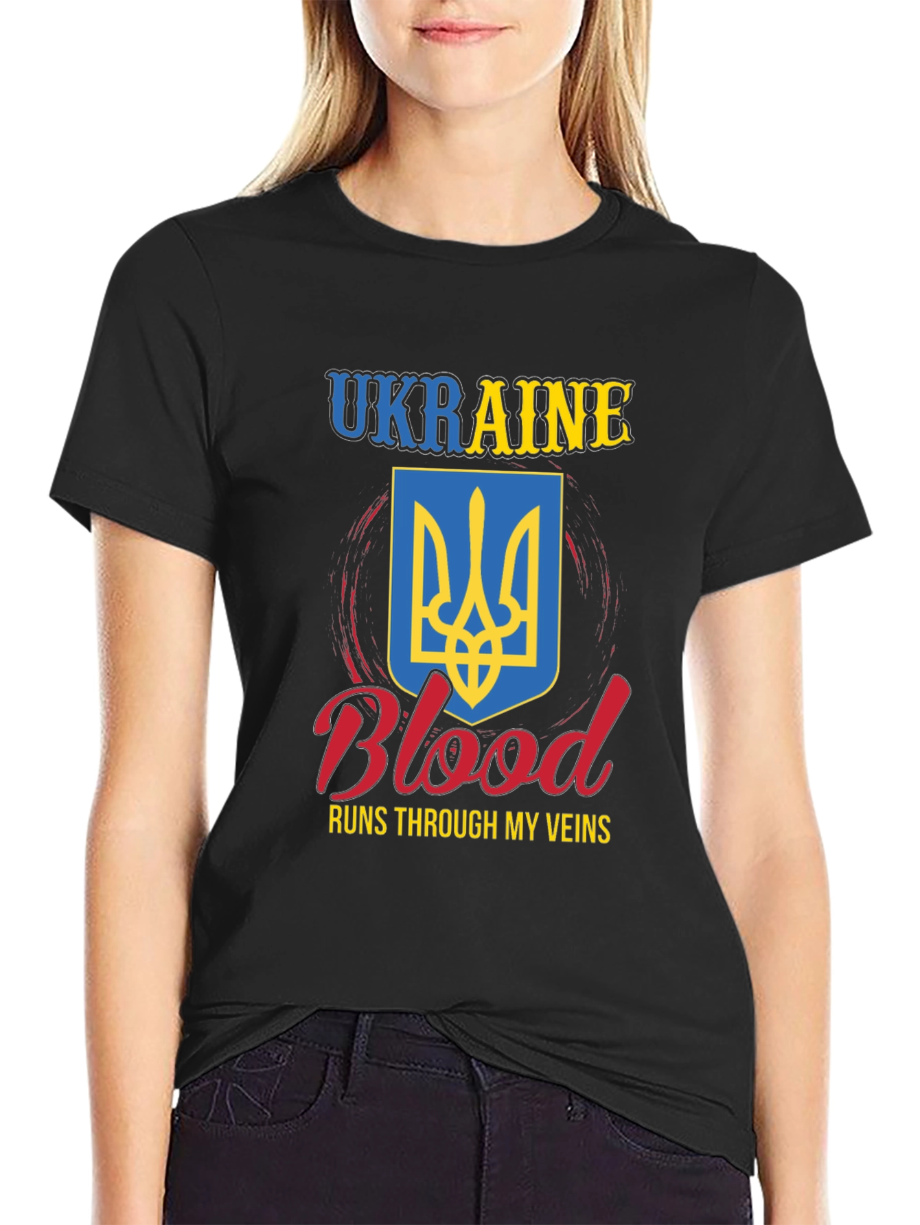 Ukraine Blood Runs Through My Veins T-Shirt