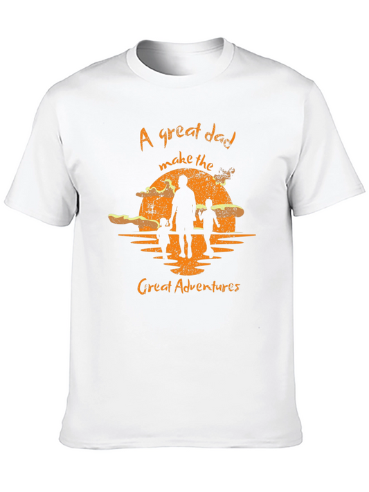 Great Dad Adventures Graphic Tee - Black