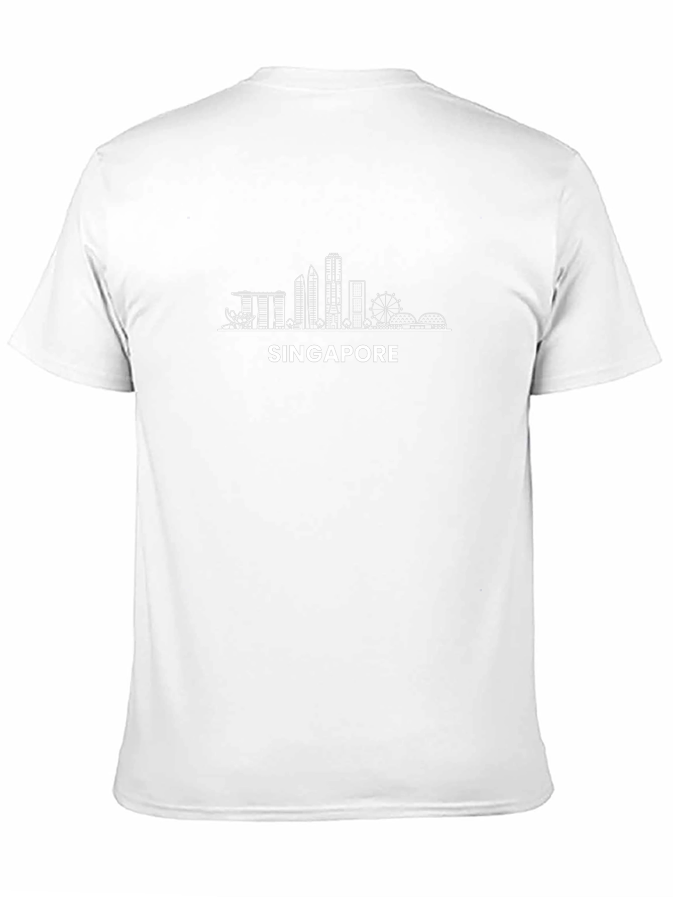 Singapore Skyline Graphic Tee - Stylish Travel Souvenir