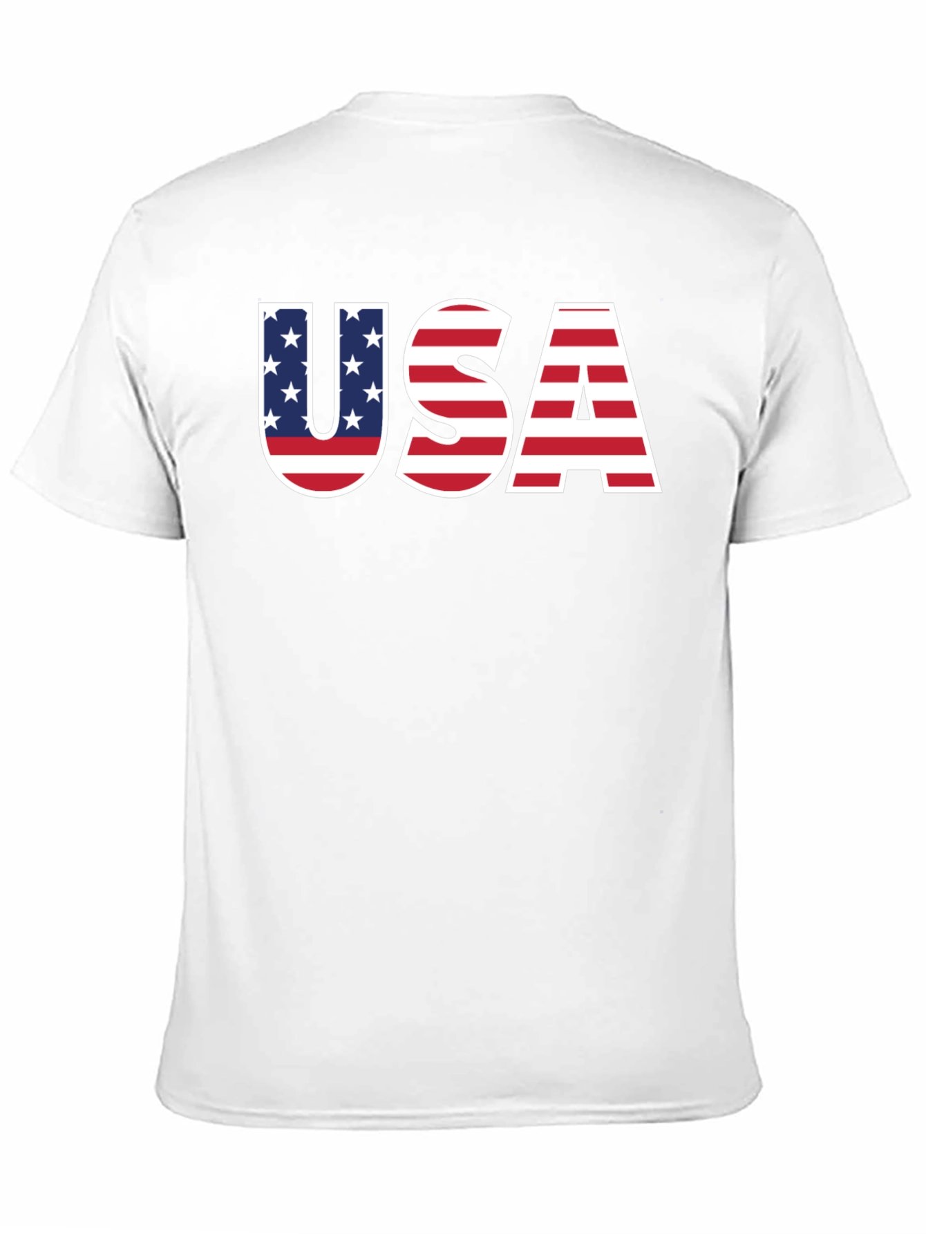 USA Flag Graphic Black T-Shirt