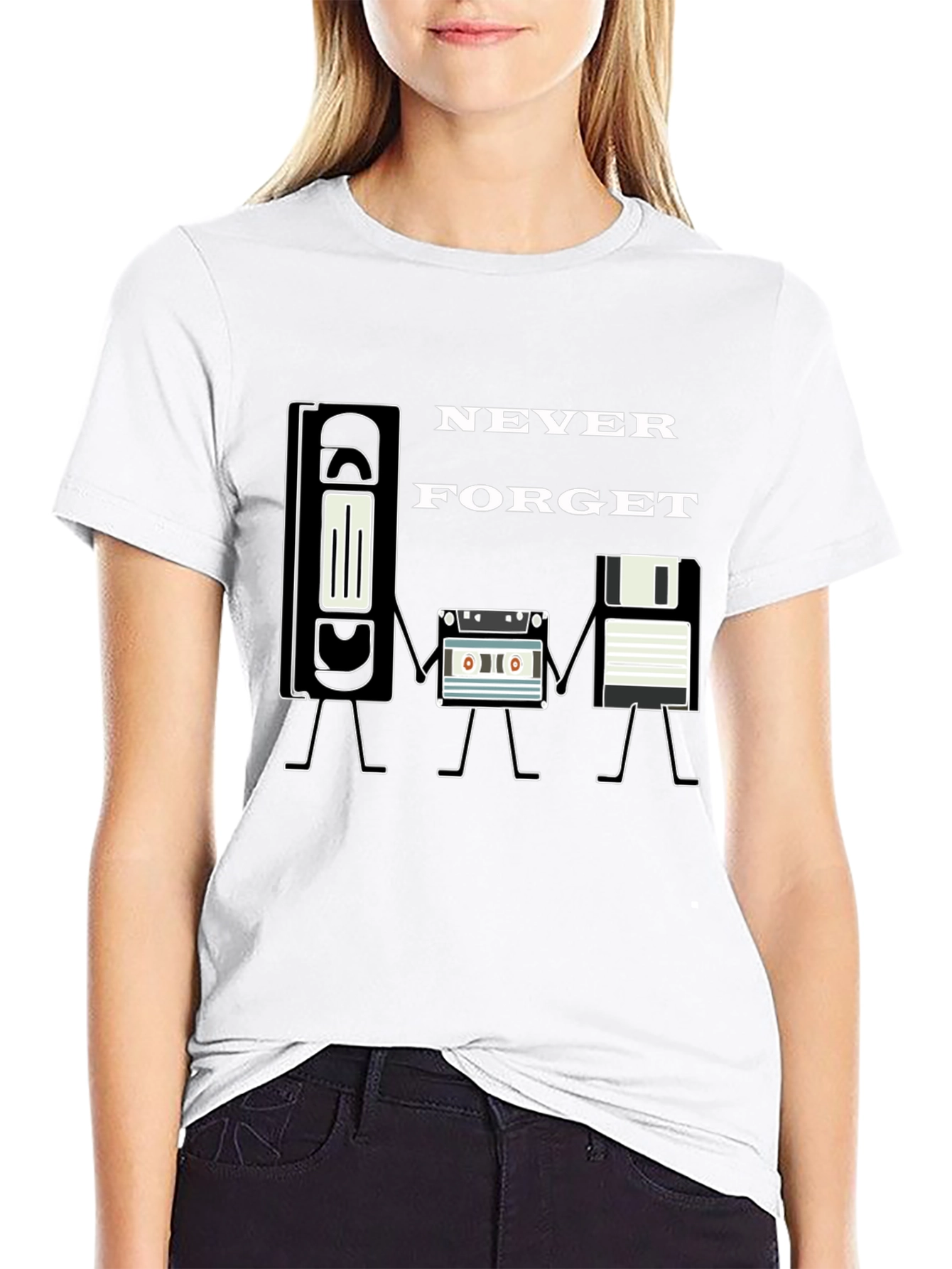 Retro Media T-Shirt - Never Forget