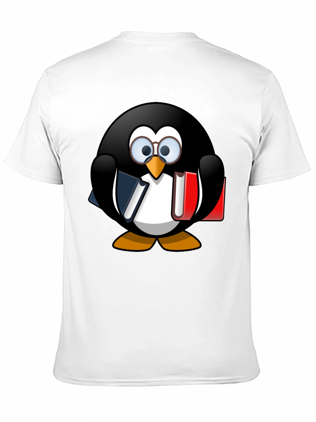 Penguin Reader Graphic Tee - Black Cotton T-Shirt