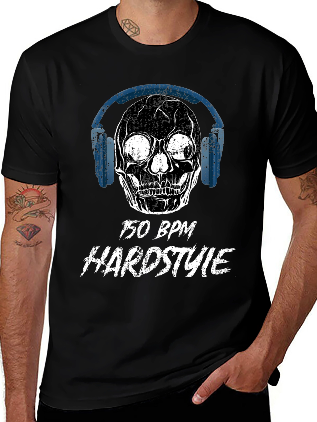 150 BPM Hardstyle Skull T-Shirt