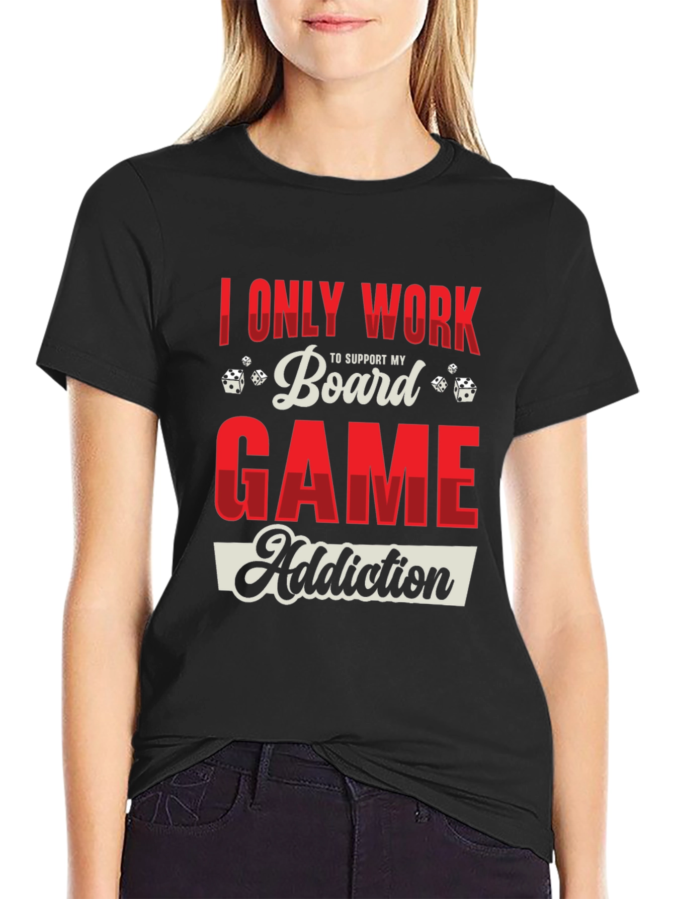 Board Game Addiction T-Shirt - Novelty Graphic Tee