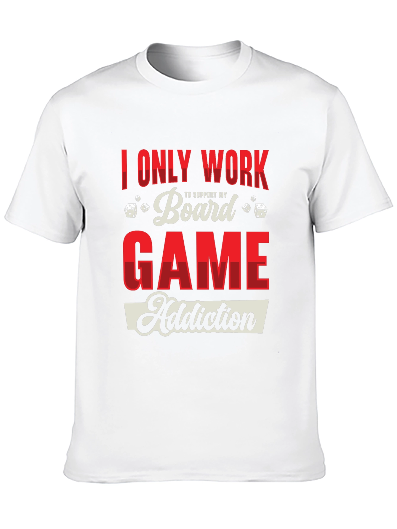 Board Game Addiction T-Shirt - Novelty Graphic Tee